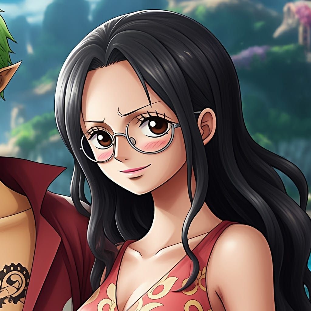 One Piece Style Girl on Tropical Island