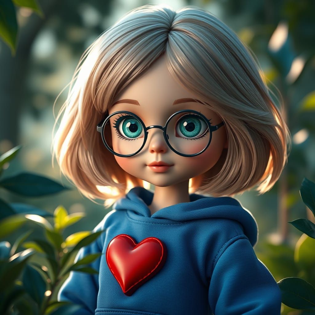 Stunning Photorealistic Doll in Vibrant Fantasy World