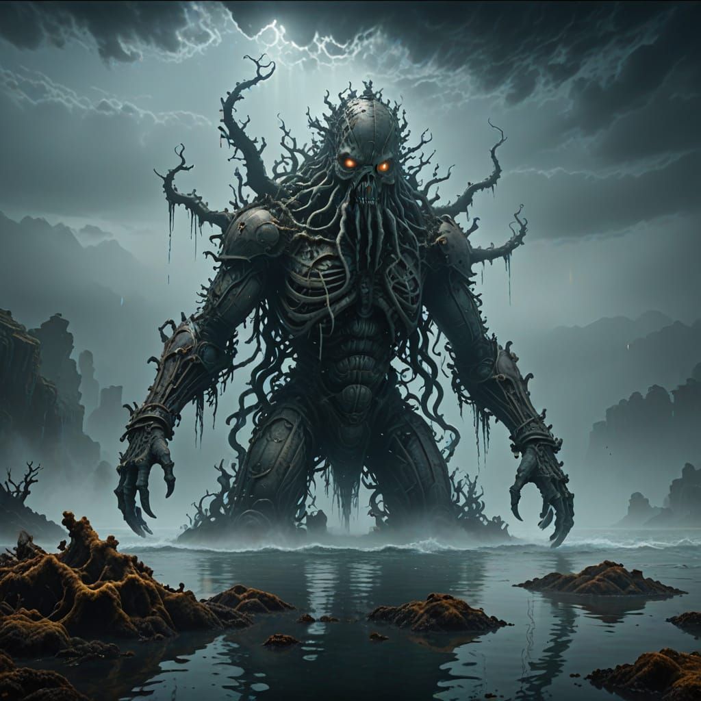 Coral Sea Giant Rises from the Mist