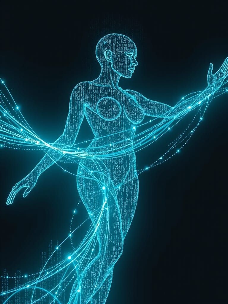 Digital Goddess of Binary Code