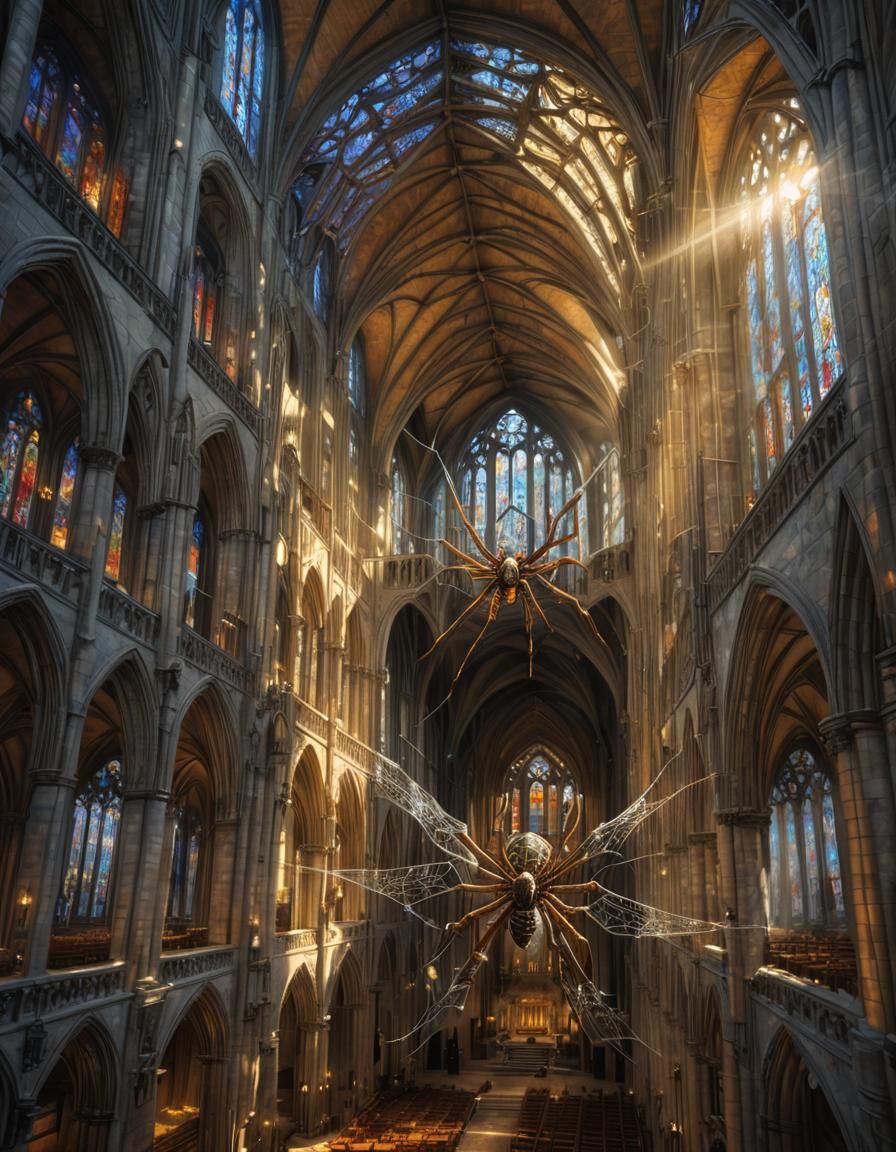 Cathedral Spiderweb in Dutch Master Style