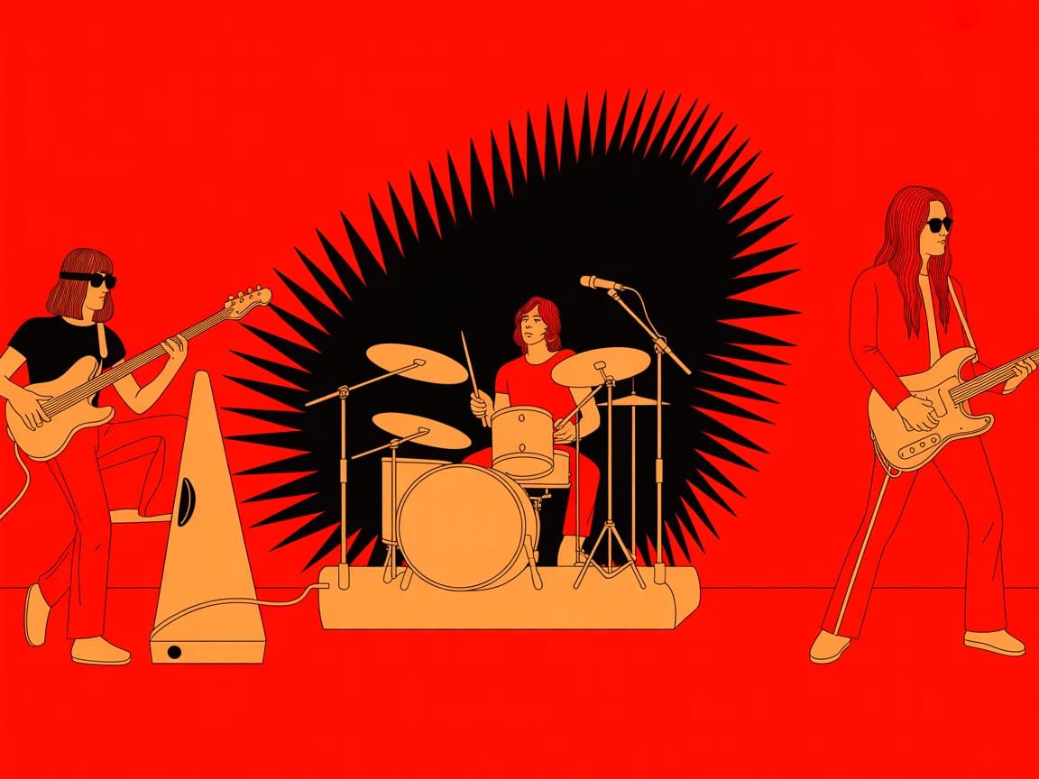 Psychedelic Rock Band Album Cover Art