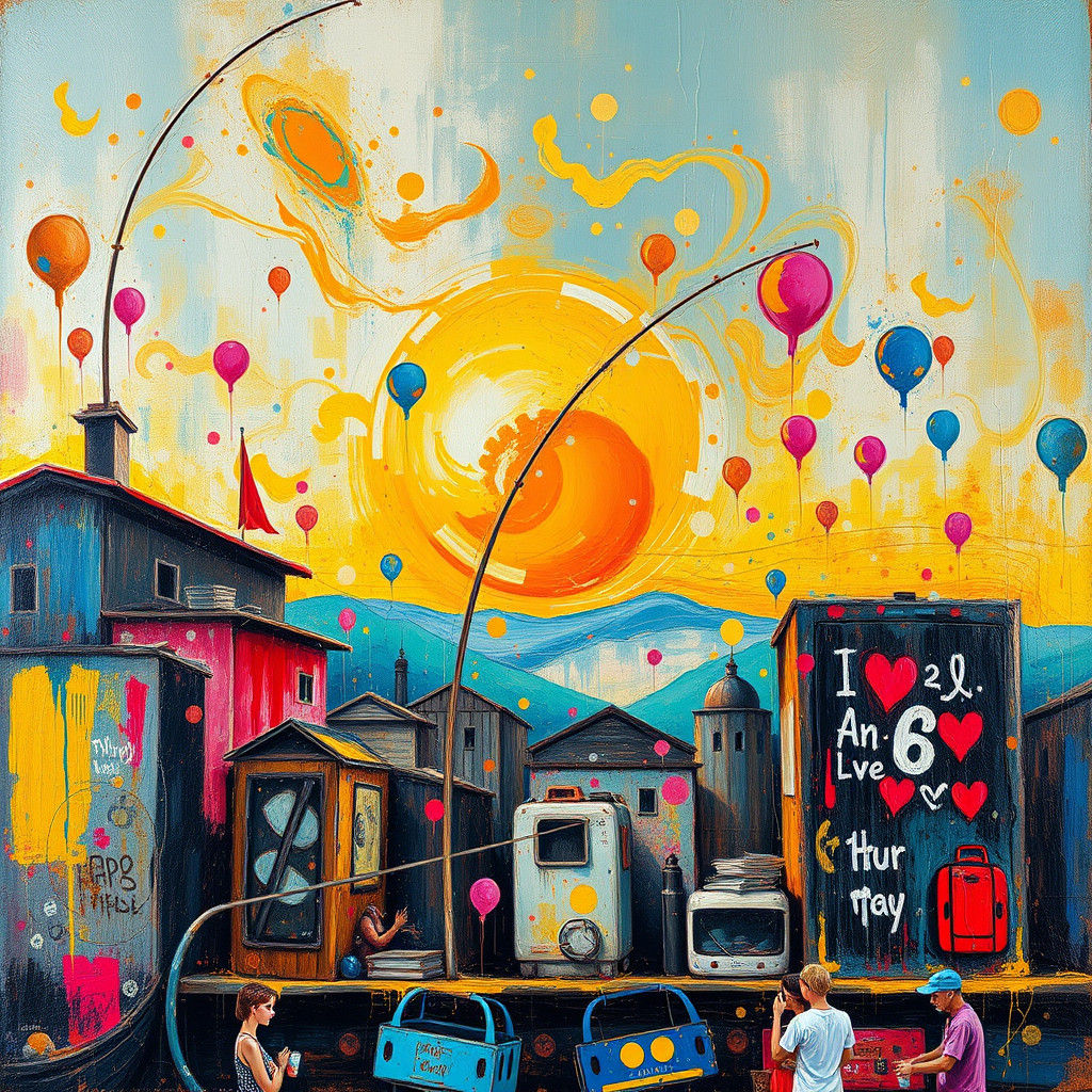 Hour Zero: Surreal Impasto Oil Painting