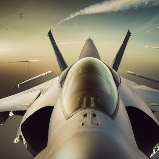 Fighter Jet Front POV