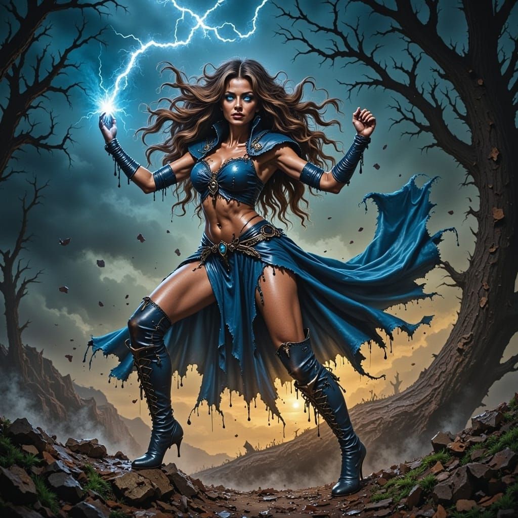 Valkyrie's Lightning Strike: A Powerful Earth Shattering Imp...