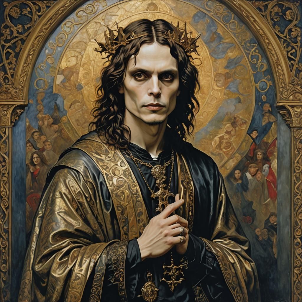 Ville Valo as Saint in Love Metal Church