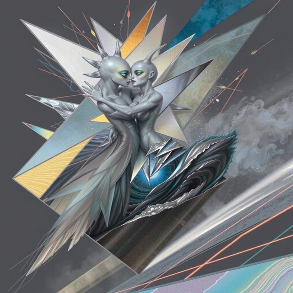 Surreal Androgynes Dancing in a Grotesque Style