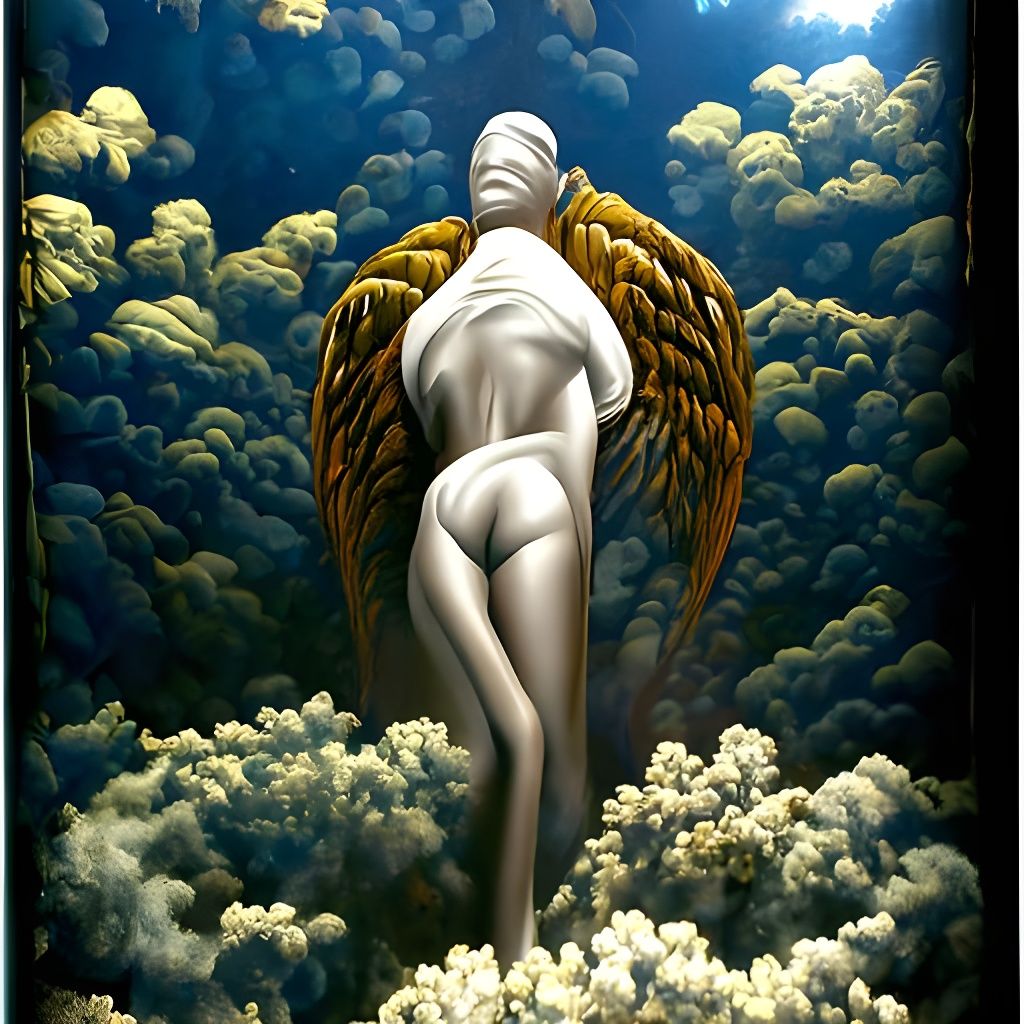 Descending Angel Inspired by Comic Art
