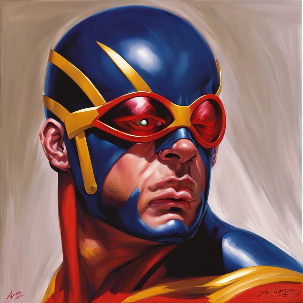 X-Men Cyclops in Alex Ross Style