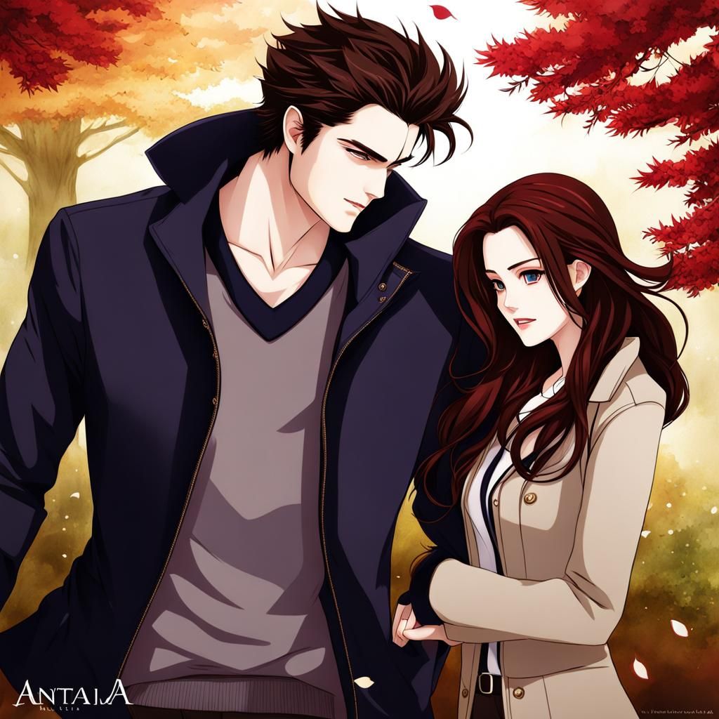 Edward and Bella: Anime-Style Twilight Scene