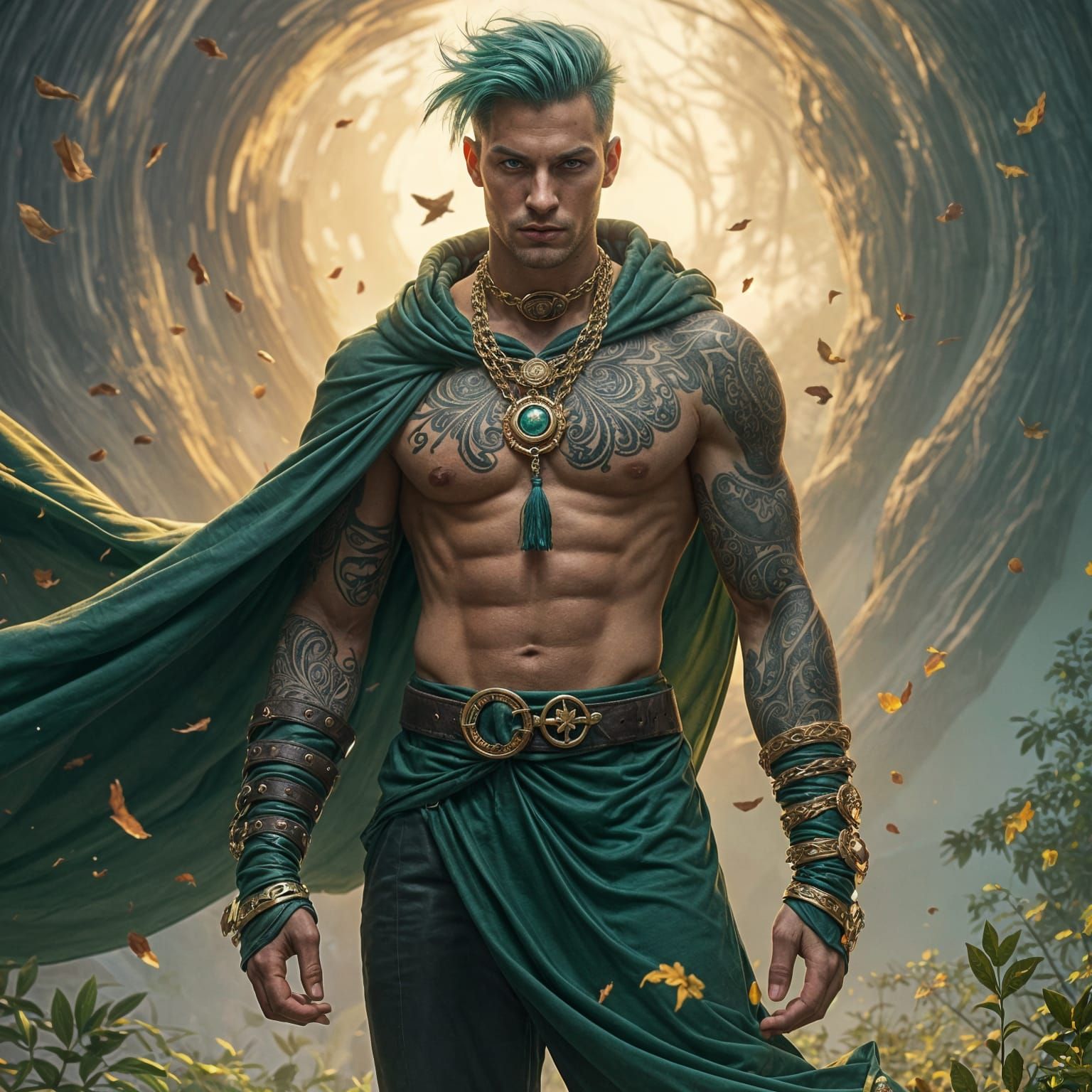 Nordic Sorcerer Manifests Vision in Modern World