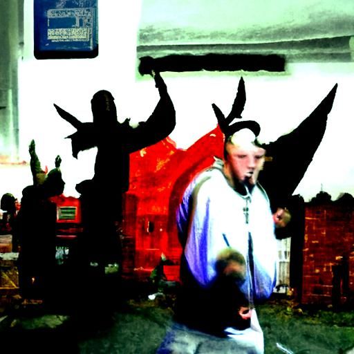 Hip-Hop Baphomet Plays for Yorkshire Angels
