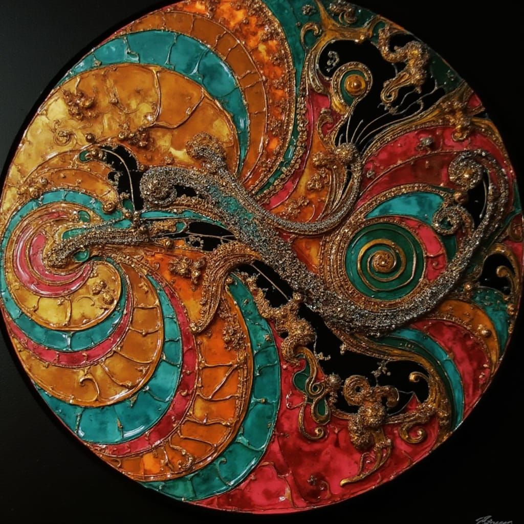 Expressive Sculpture of Reflected Glory in Art Deco Style