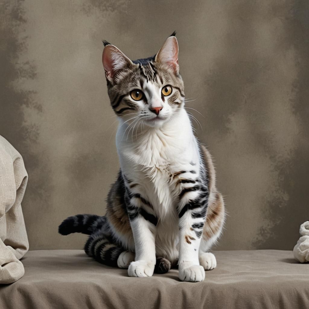 Bengal Cat Barney: Detailed Matte Painting