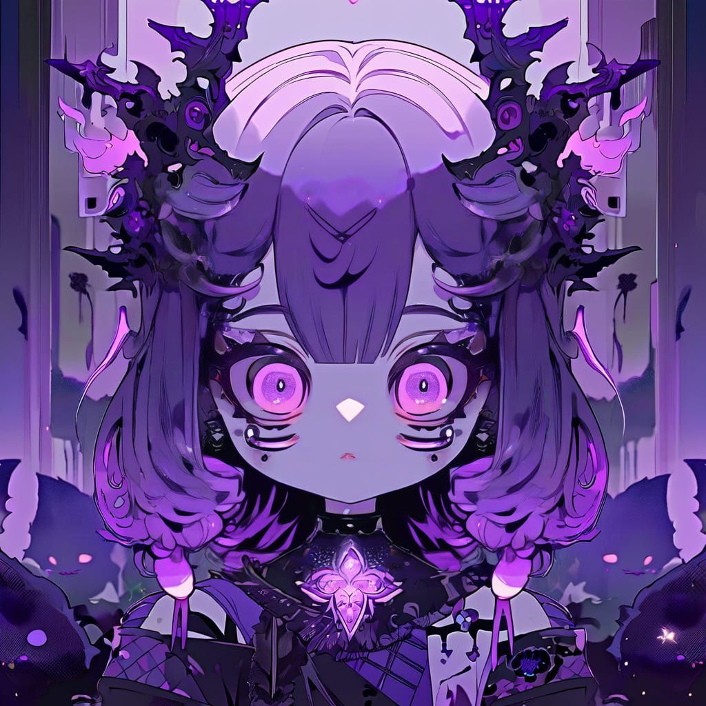 Adorable Chibi Girl with a Mysterious Stubble