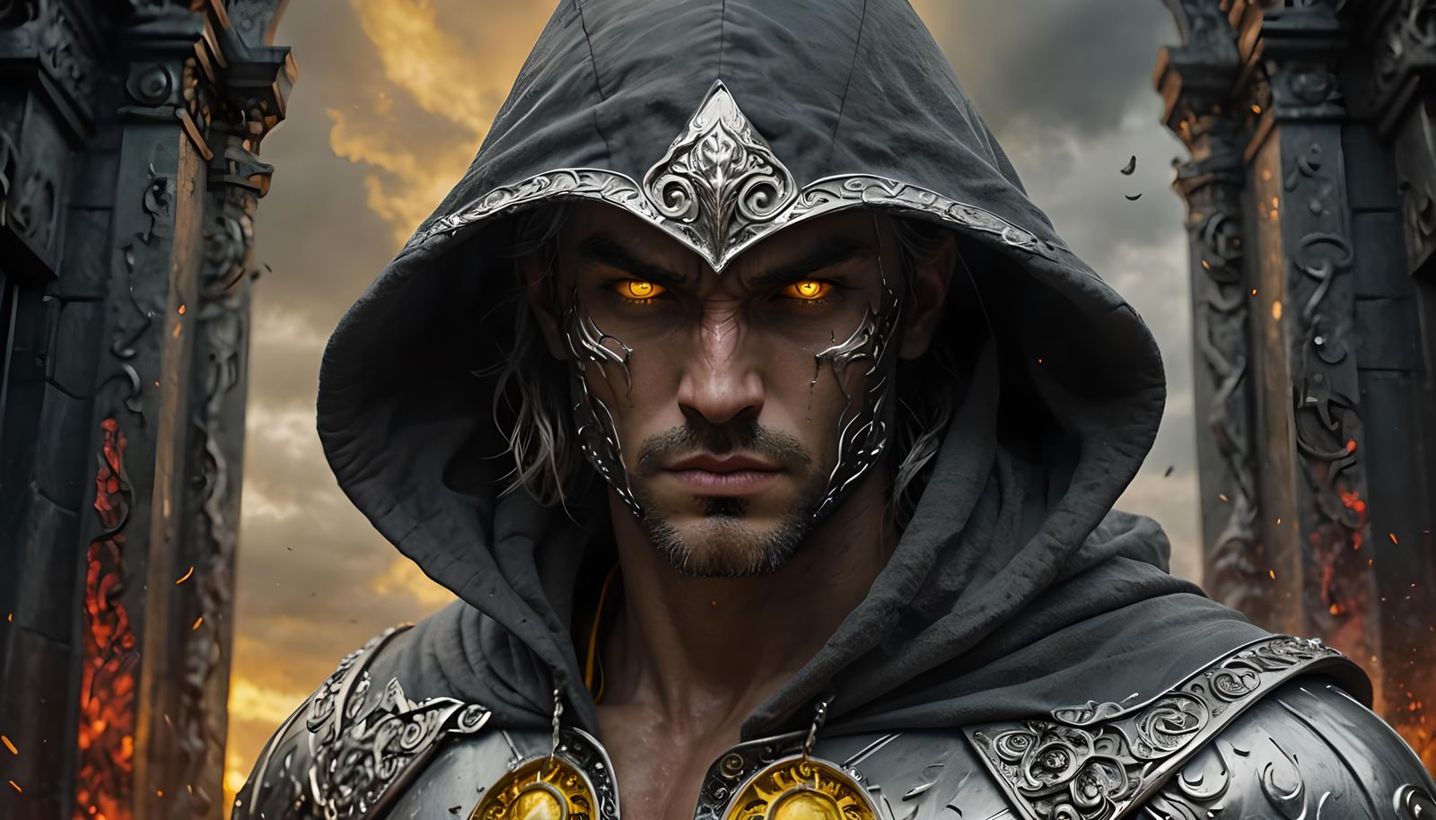 Silver Soul Hunter at Hades Gates in HDR