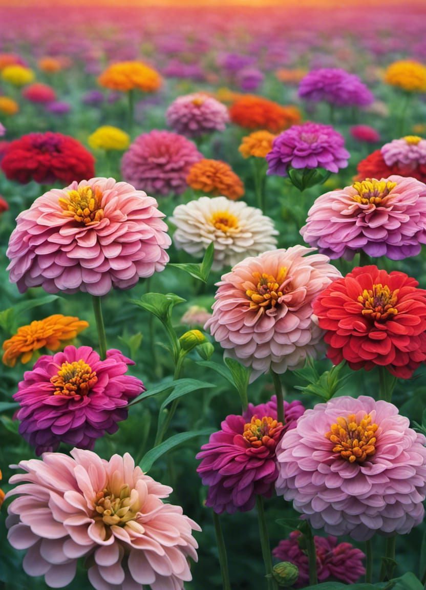 Zinnia Flowers