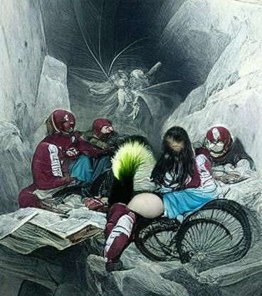 Magical Girl Transformation in Cyber Goth Style