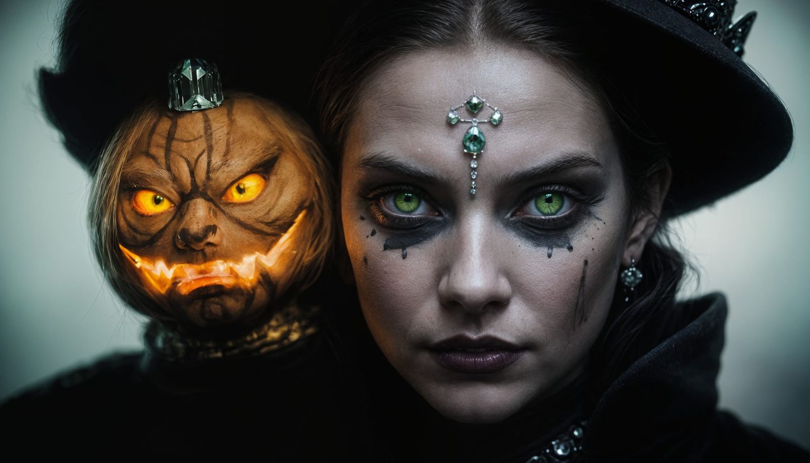 Sith Queen Portrait with Garfield, Hyperrealistic Photograph...