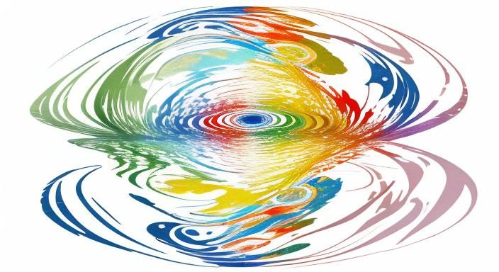 Kaleidoscopic River Garden in Murakami Style