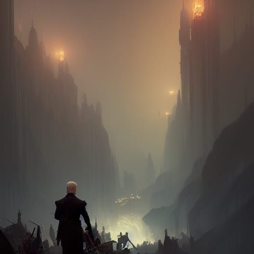 Joe Biden Portrait in Dark Fantasy Style