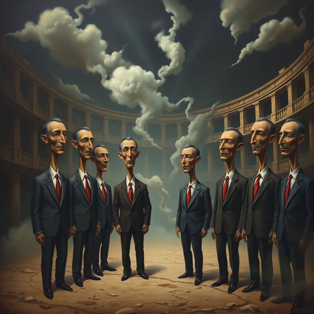 Ethereal Colosseum Convergence in Melting Reality