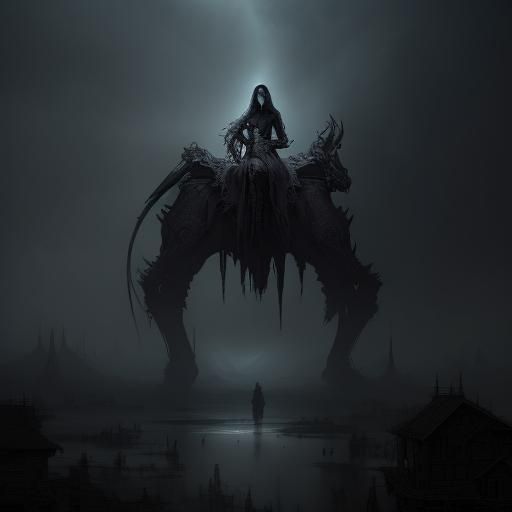 Epic Ghosts in a Dramatic Digital Painting