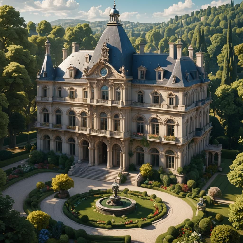 A majestic French palace