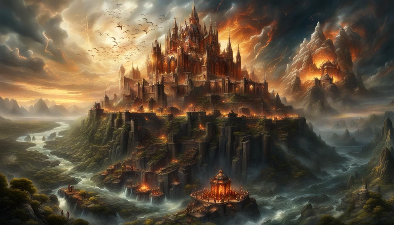 Immortals Welcome Children: Epic Digital Matte Painting