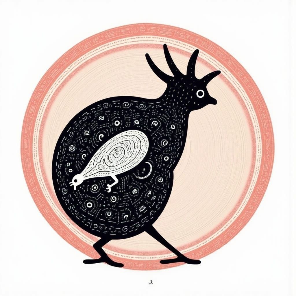 Surreal Turkey Amidst Celestial Landscape in Dreamlike Art