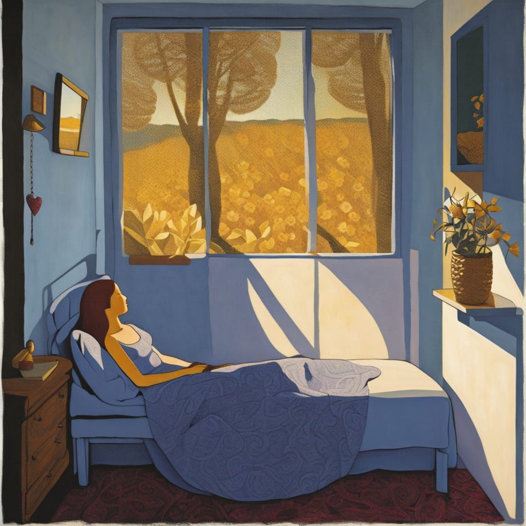 Bright Morning Sun in Abstract Pop Art Style