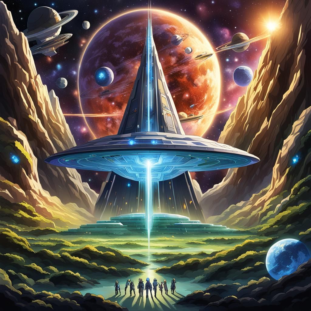 Galactic Federation in Anime Style