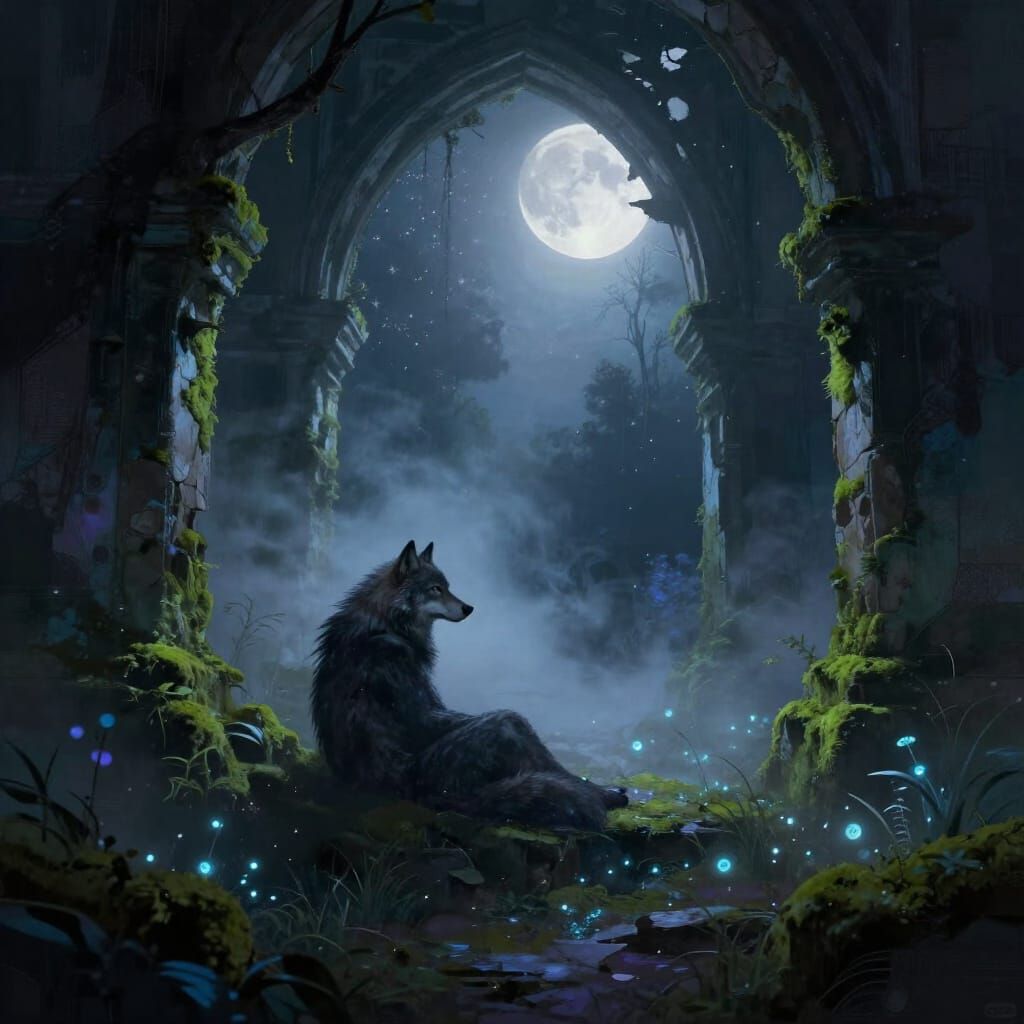 Lone Wolf in Starlight Ruin