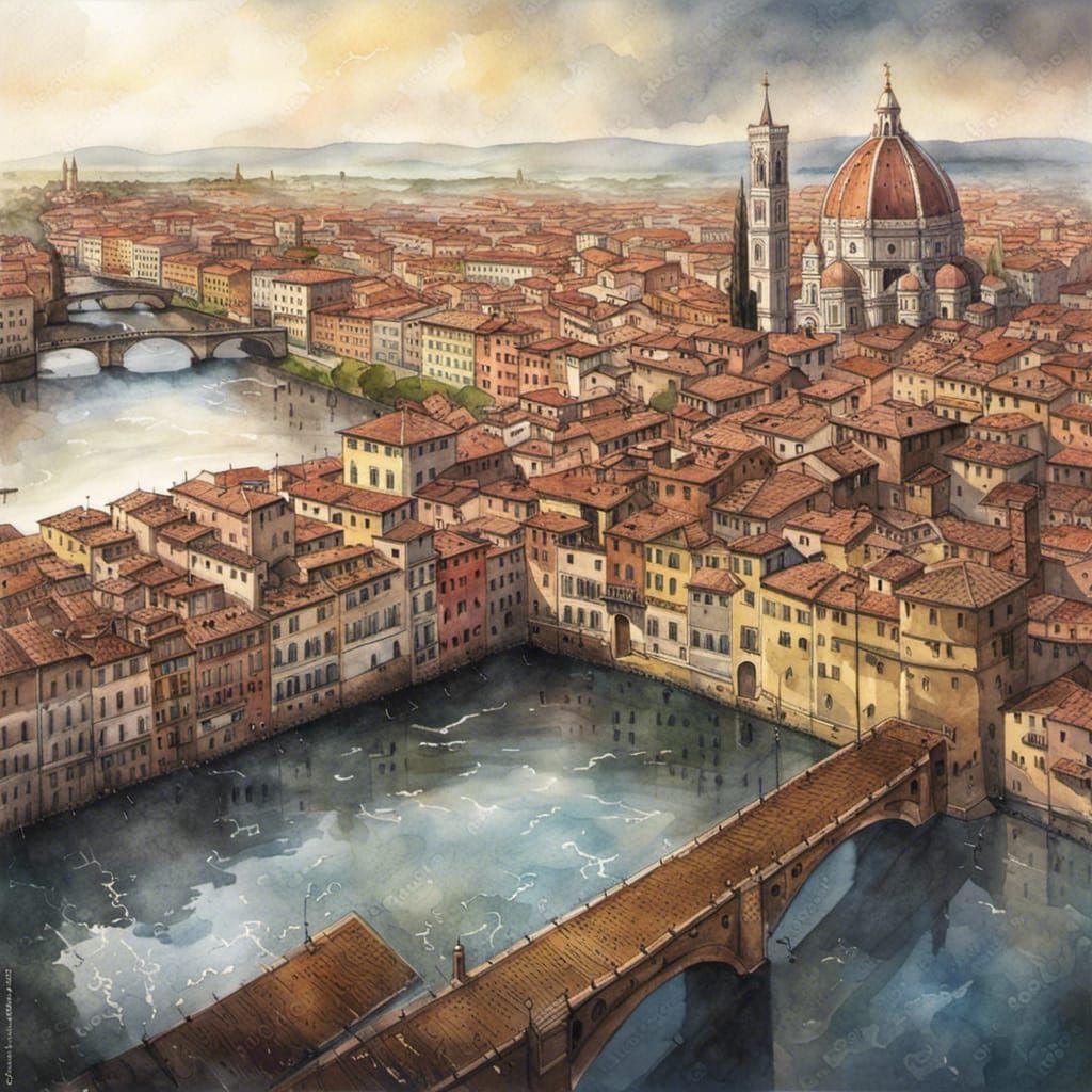 Firenze in aquarell 4