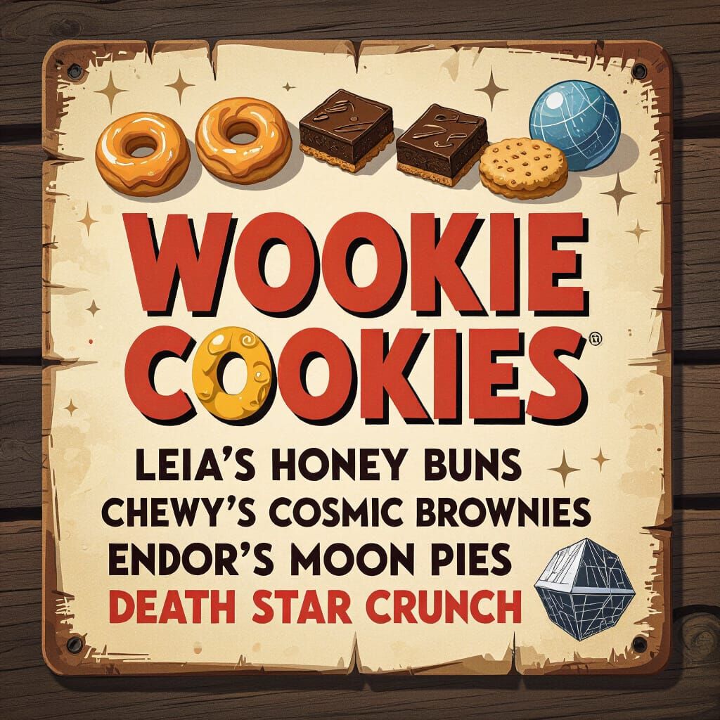 Wookie Cookies: Galactic Treats Sign