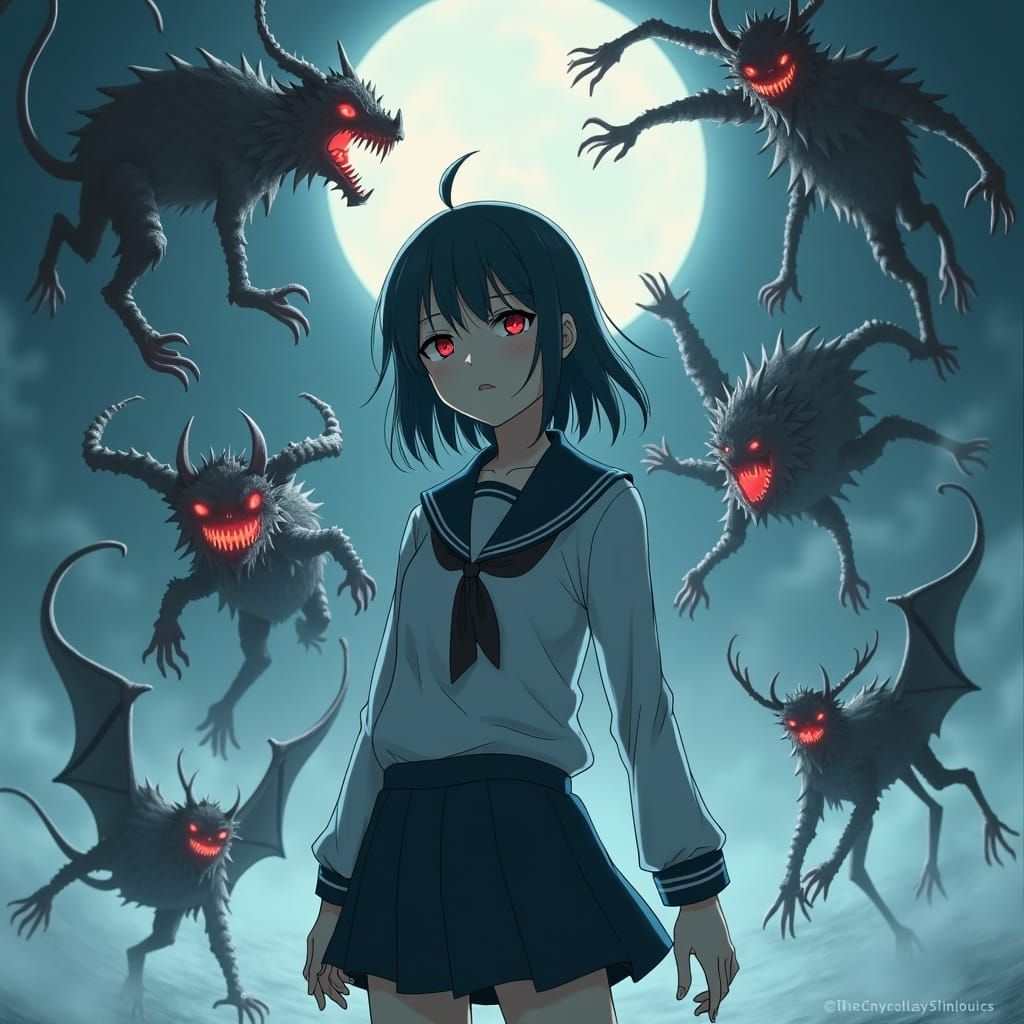 Megumi Fushiguro in Jujutsu Kaisen Anime Style