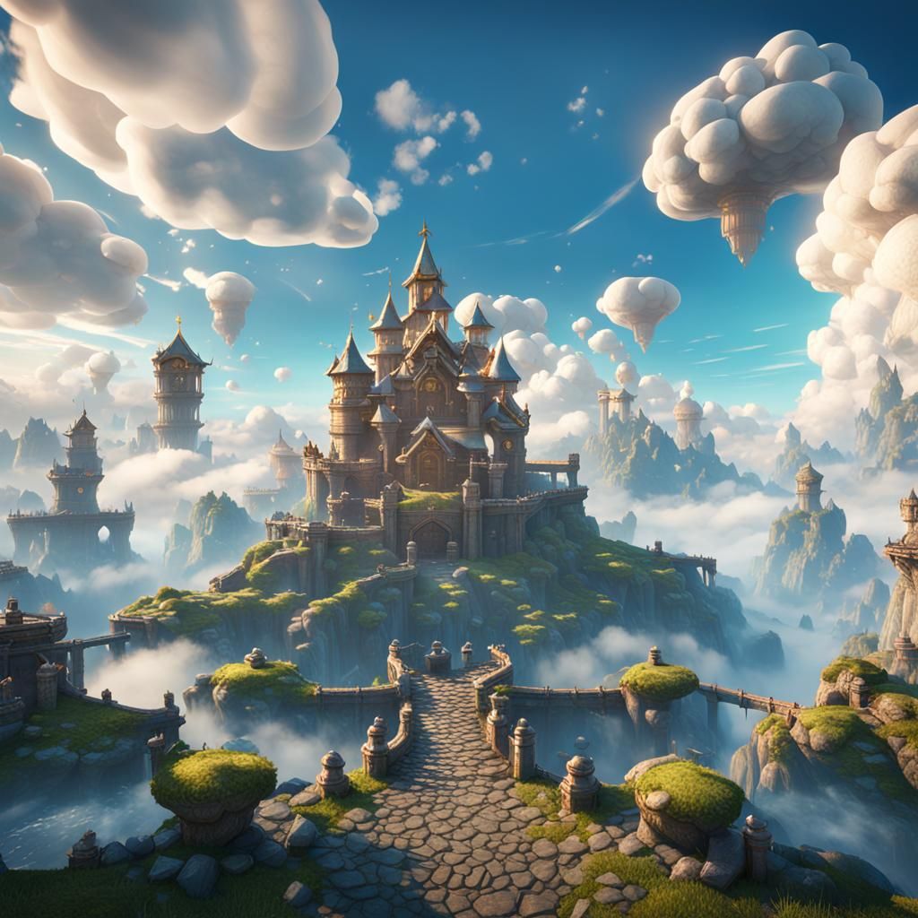 Cloud Kingdom: Epic 3D Videogame Graphics