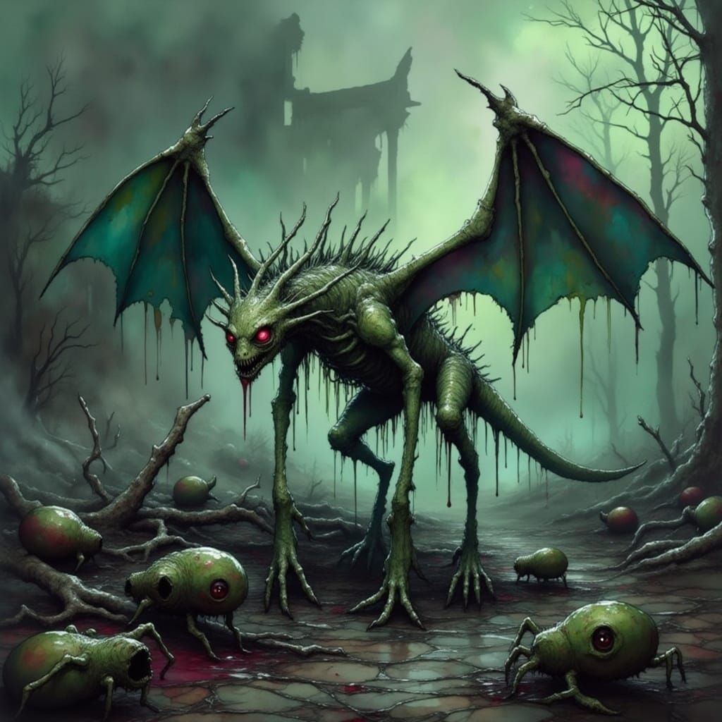 Undead Scyther in Ruined Pokémon Region
