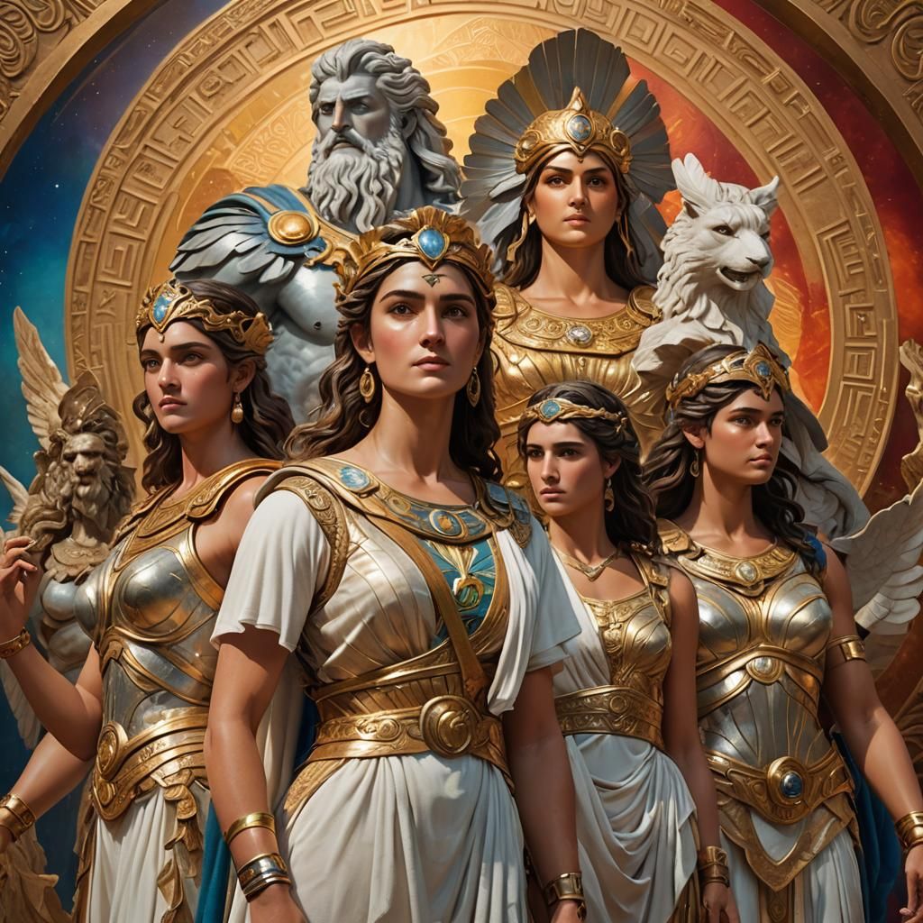 Olympian Gods and Goddesses Concept Art