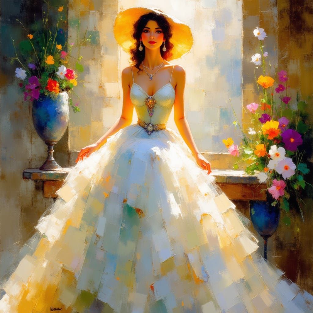 A Princess in Impressionistic Style