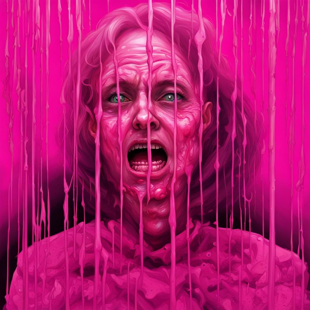 Surreal Pink Nightmare: An Unhinged Horror
