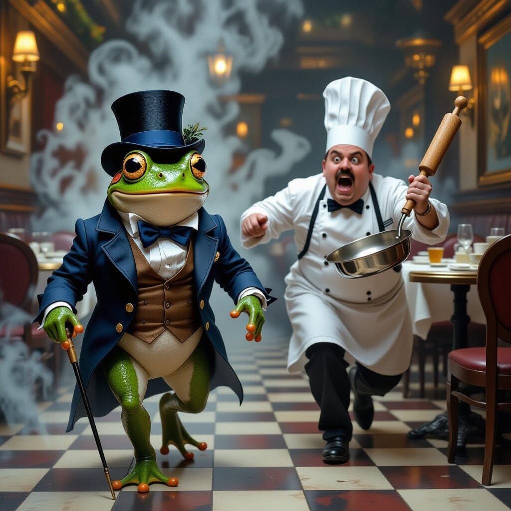 Fearful Frog's French Restaurant Surprise