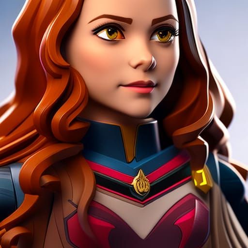 Hermione Granger Portrait in LEGO Style