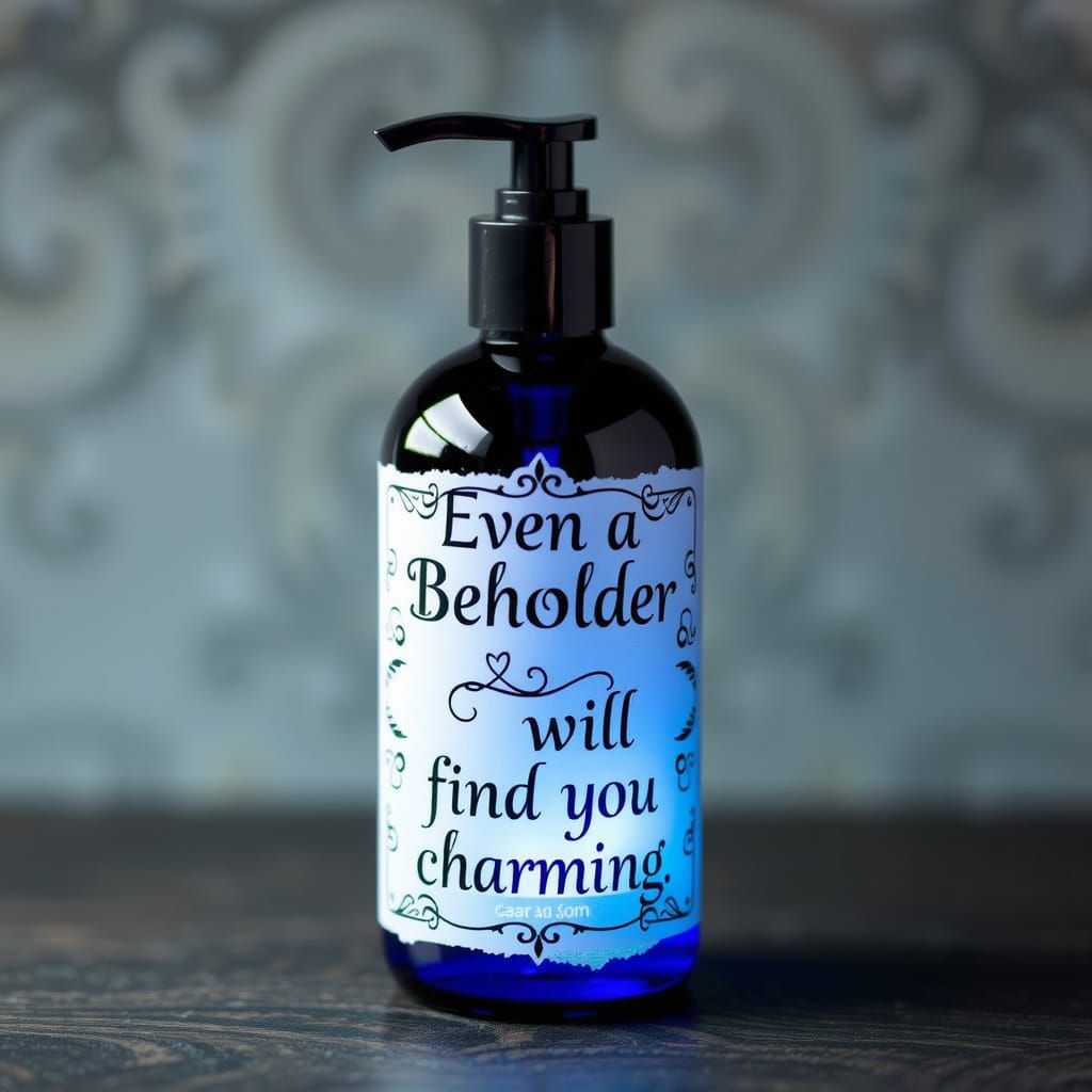 Enchanted Lotion Bottle in Whimsical Style