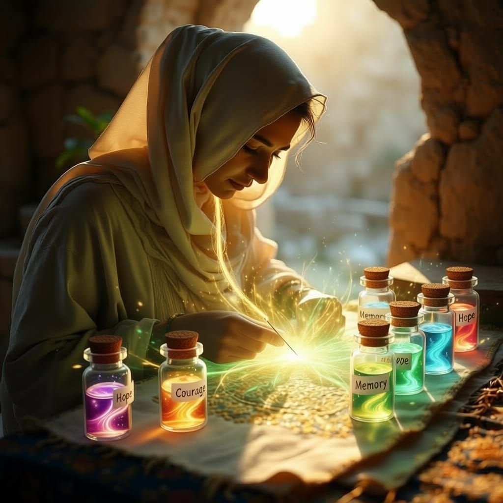 Palestinian Weaver Creates Magical Tatreez Embroidery