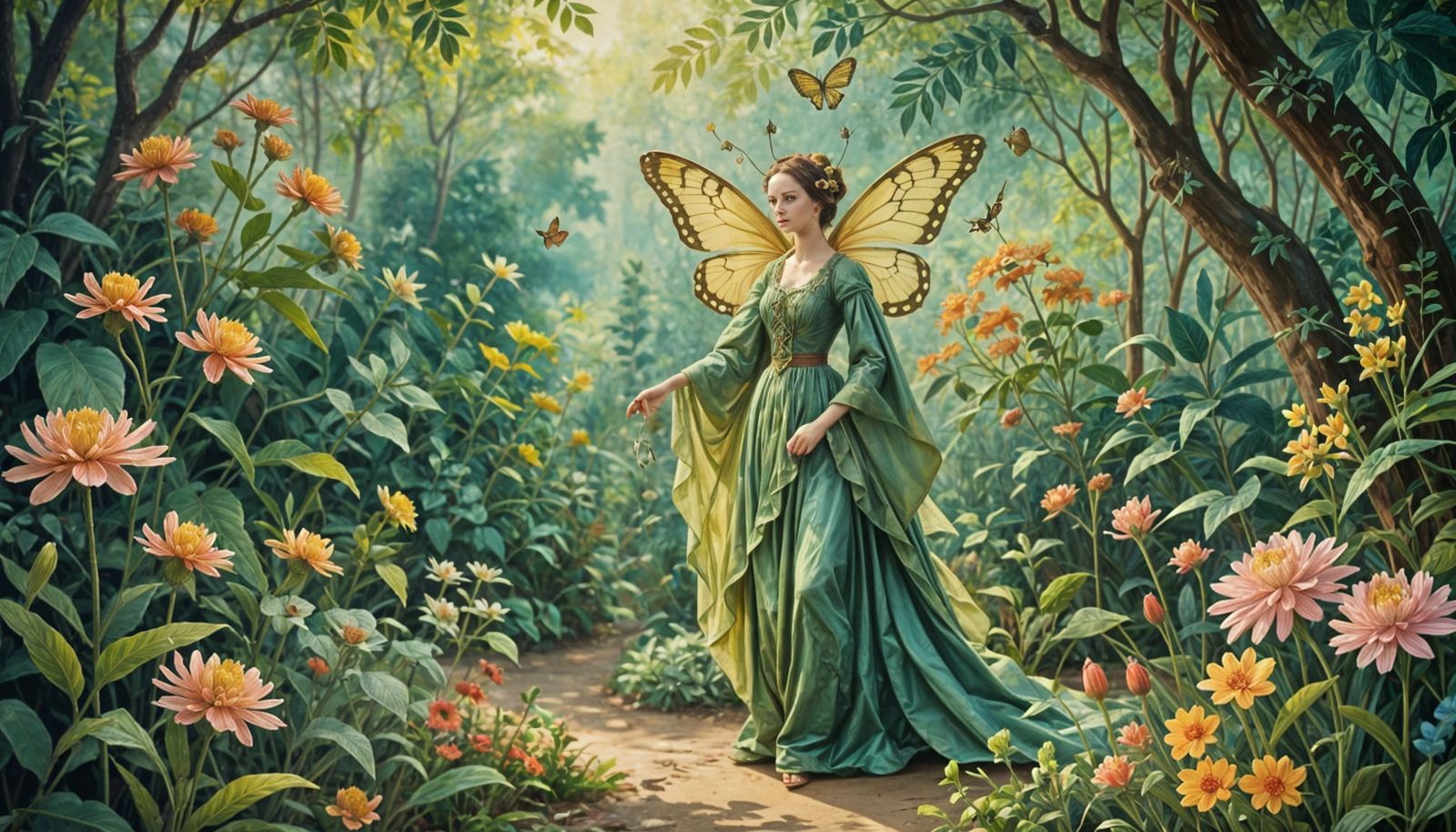 Mantis Goddess of the Floral Realm