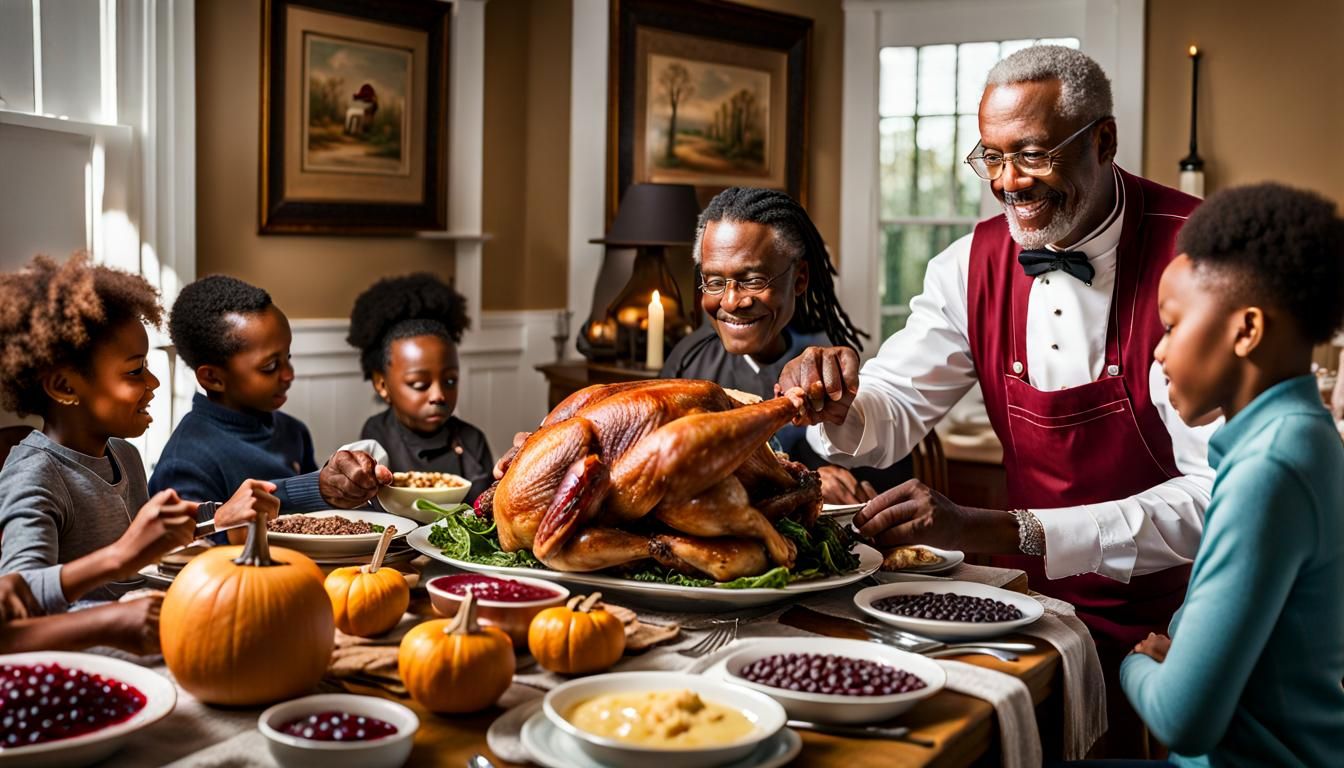 Black Family Thanksgiving Dinner: Award-Winning Photography