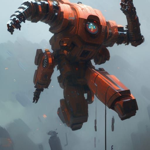 Robot Action Painting in Hyperdetailed Style