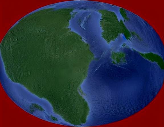 Map of the planet Mitsele