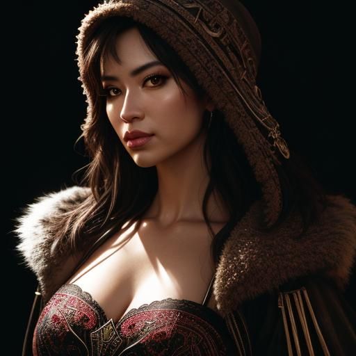 Hyperrealistic Color Portrait with Intricate Details